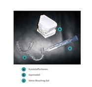 Kunststoffschienen Gipsmodell Home Bleaching Gel Kunststoffschienen Gipsmodell Home Bleaching Gel
