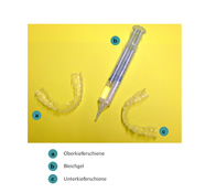 Oberkieferschiene Bleichgel Unterkieferschiene Oberkieferschiene Bleichgel Unterkieferschiene
